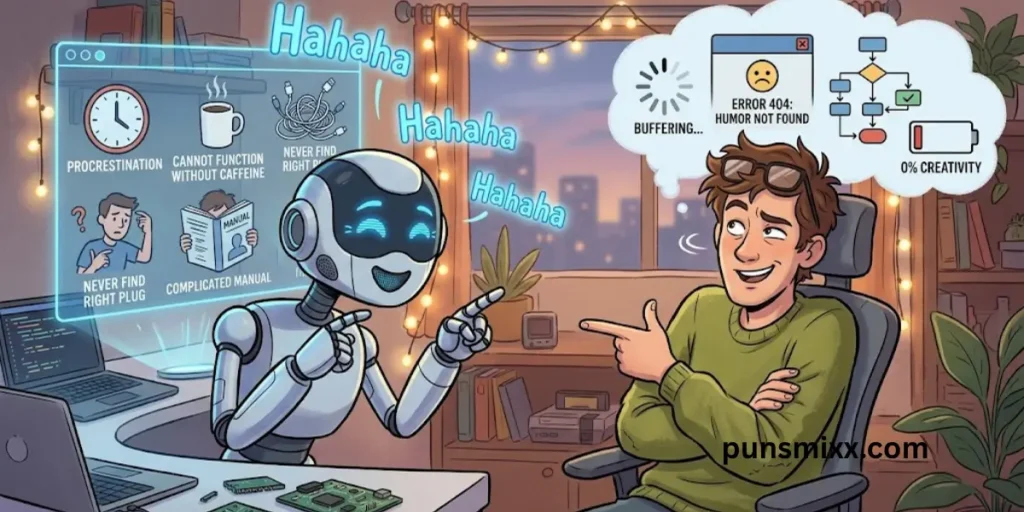 AI Jokes About Humans vs. Machines