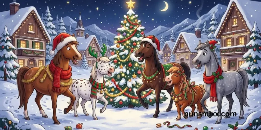 Christmas horse puns