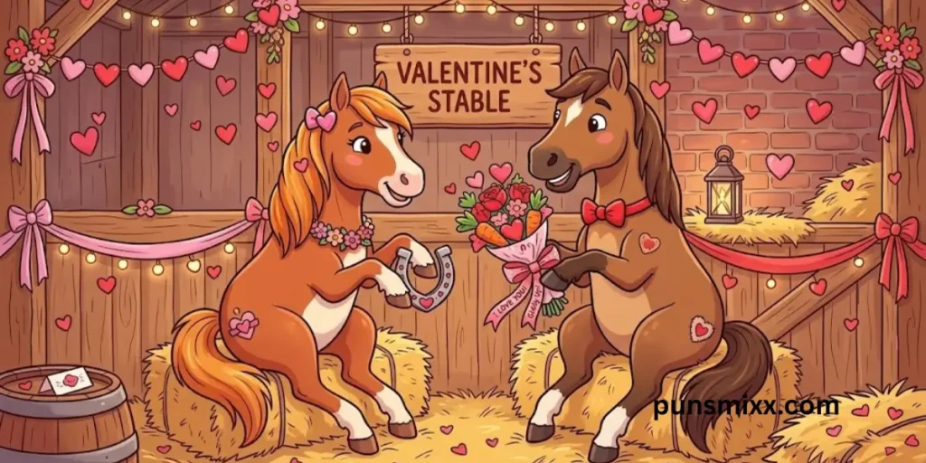 Horse Valentines puns