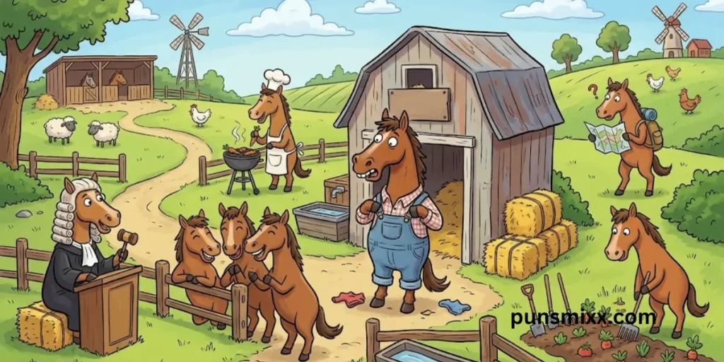 Horse related puns