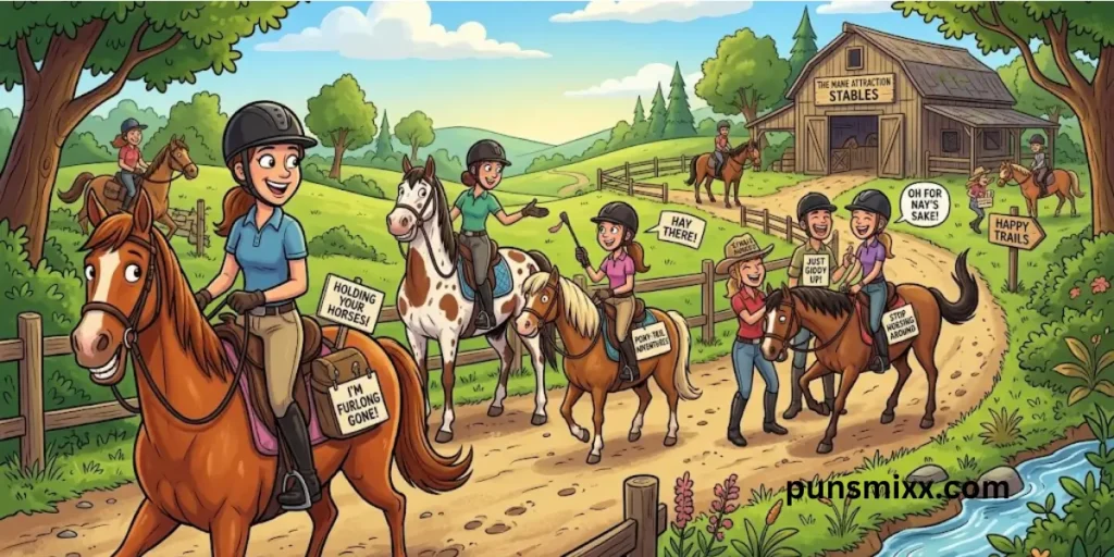 Horse riding puns