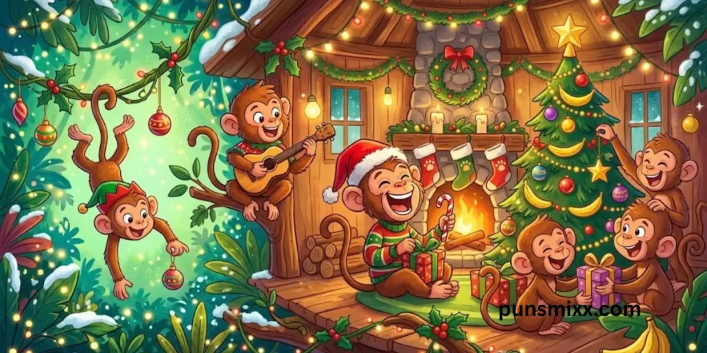 Monkey Christmas puns