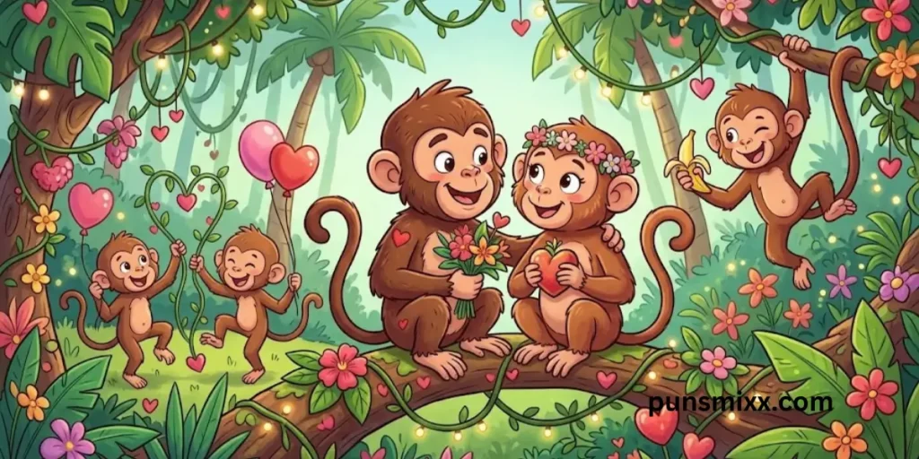 Monkey Valentines puns