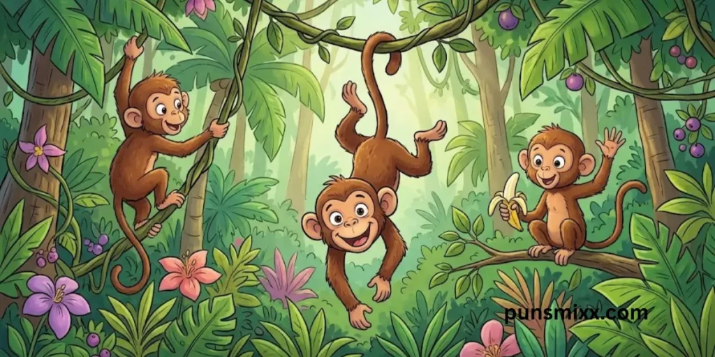 Monkey puns captions
