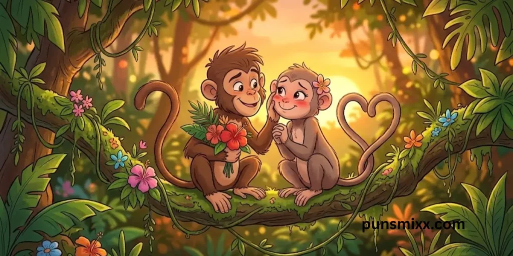 Romantic monkey puns