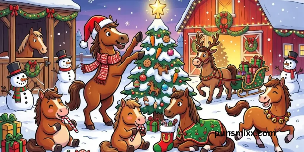 Horse Christmas puns
