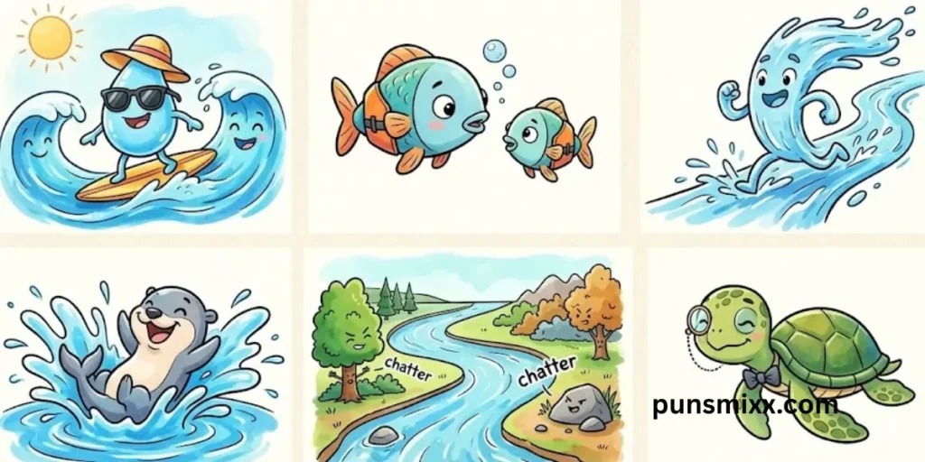 Water puns captions