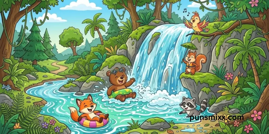 Waterfall puns